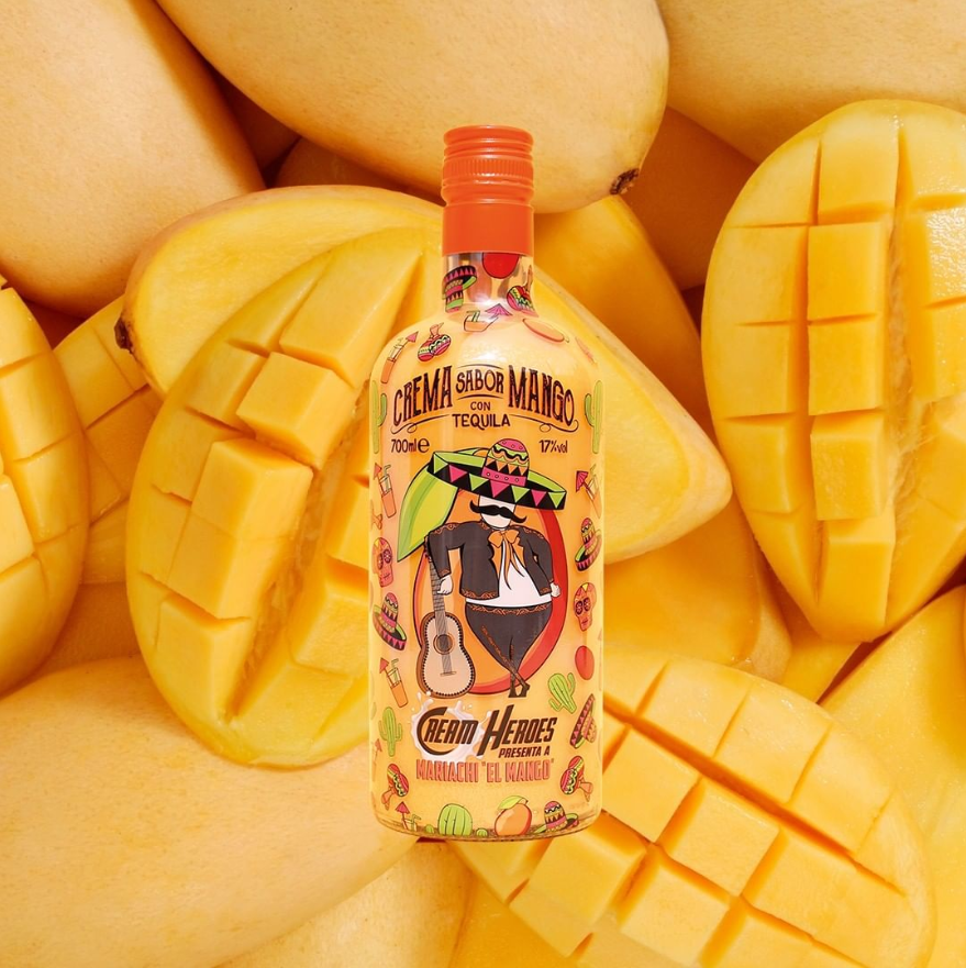 
                  
                    Nuestra aportación al mercado de las cremas de tequila. Con intenso sabor a mango tropical es nuestro Mariachi el Mango. Reconocido por ser la crema de mango con tequila que representa la alegría.
                  
                